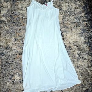 Vince Camuto Cream Sleeveless Slip White Midi Dress Soft